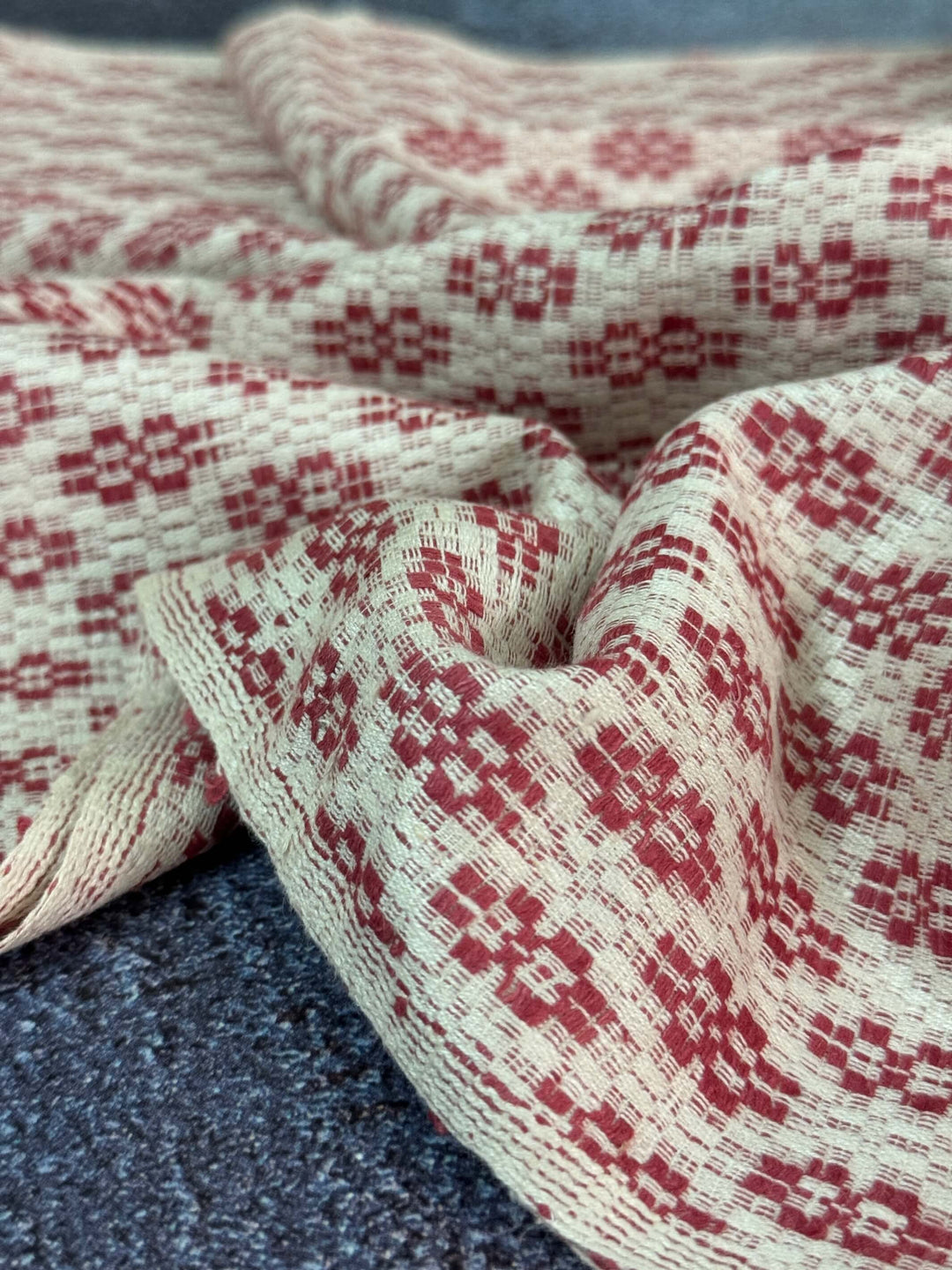 Berry Red Eri Silk Stole