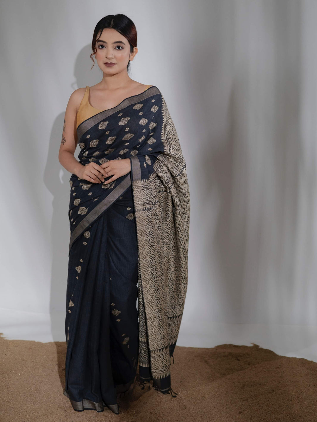 Onyx Silk Cotton Saree