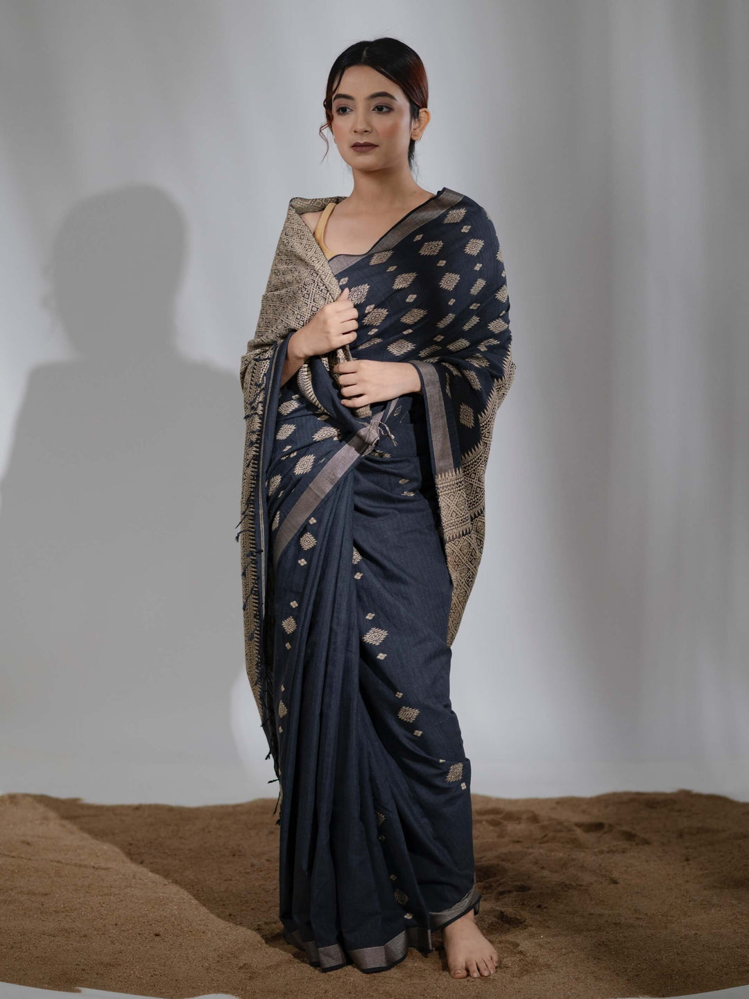 Onyx Silk Cotton Saree