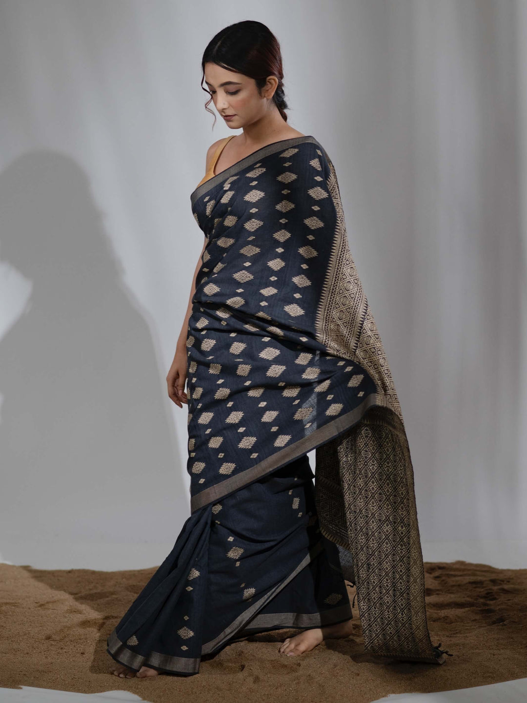 Onyx Silk Cotton Saree