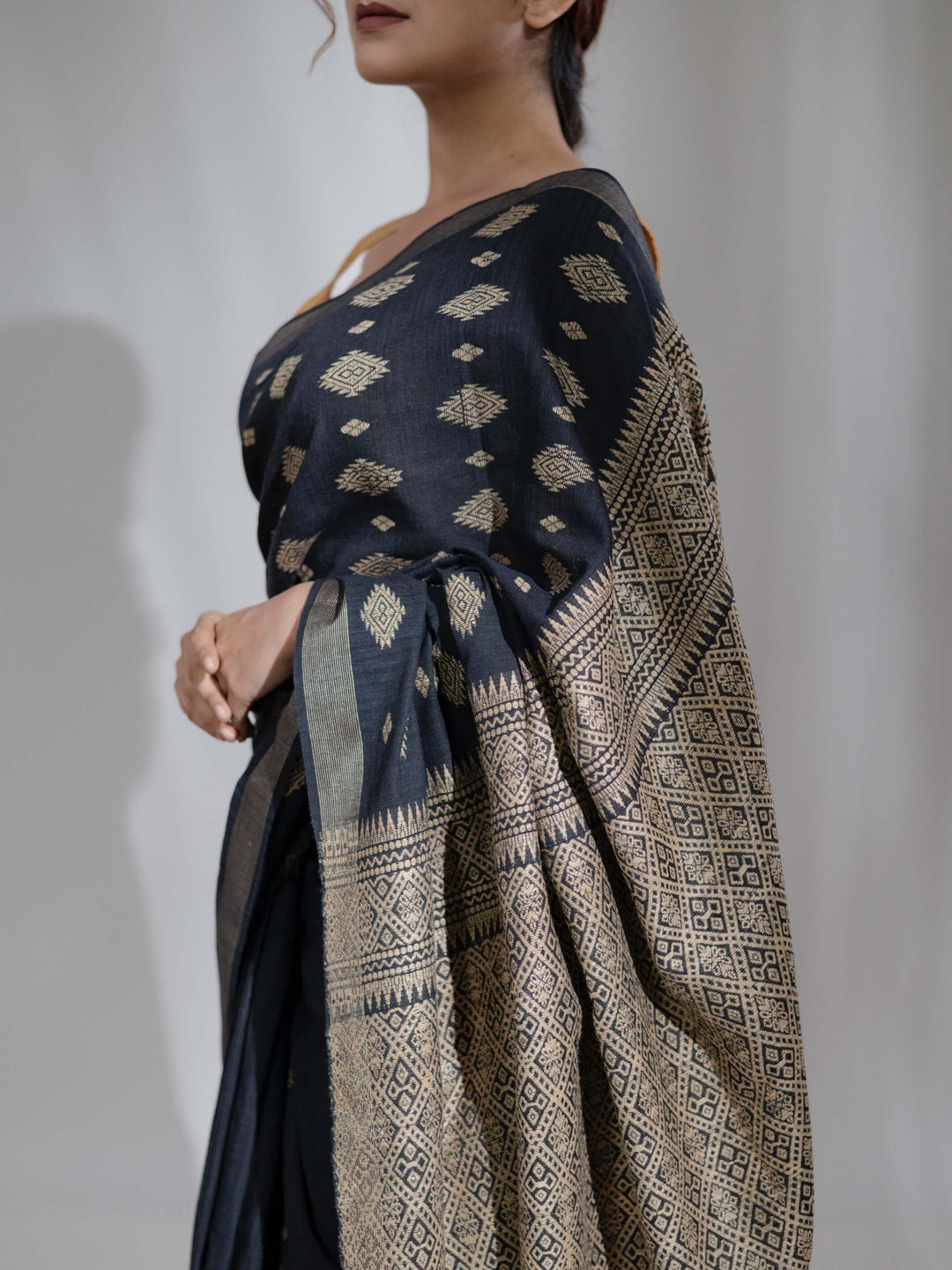 Onyx Silk Cotton Saree