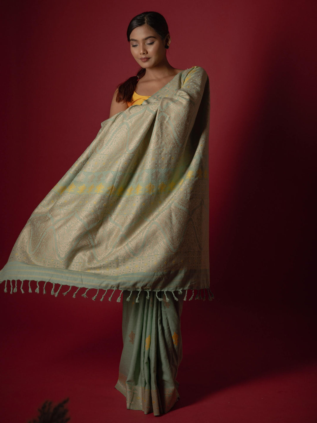 Jade Eri Silk Saree