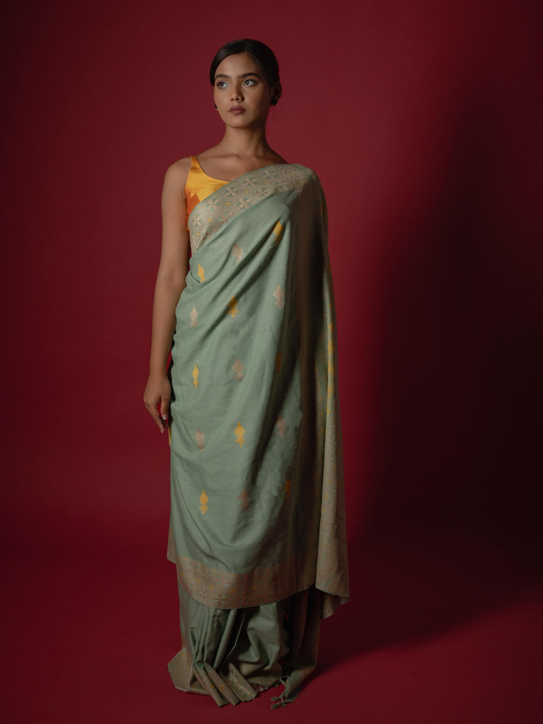 Jade Eri Silk Saree