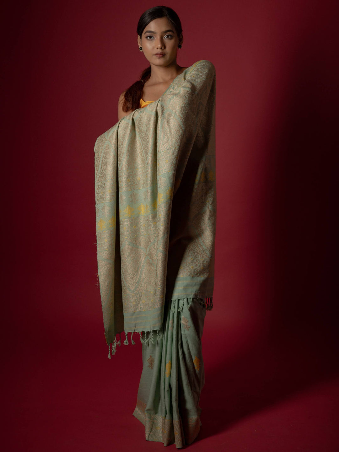 Jade Eri Silk Saree