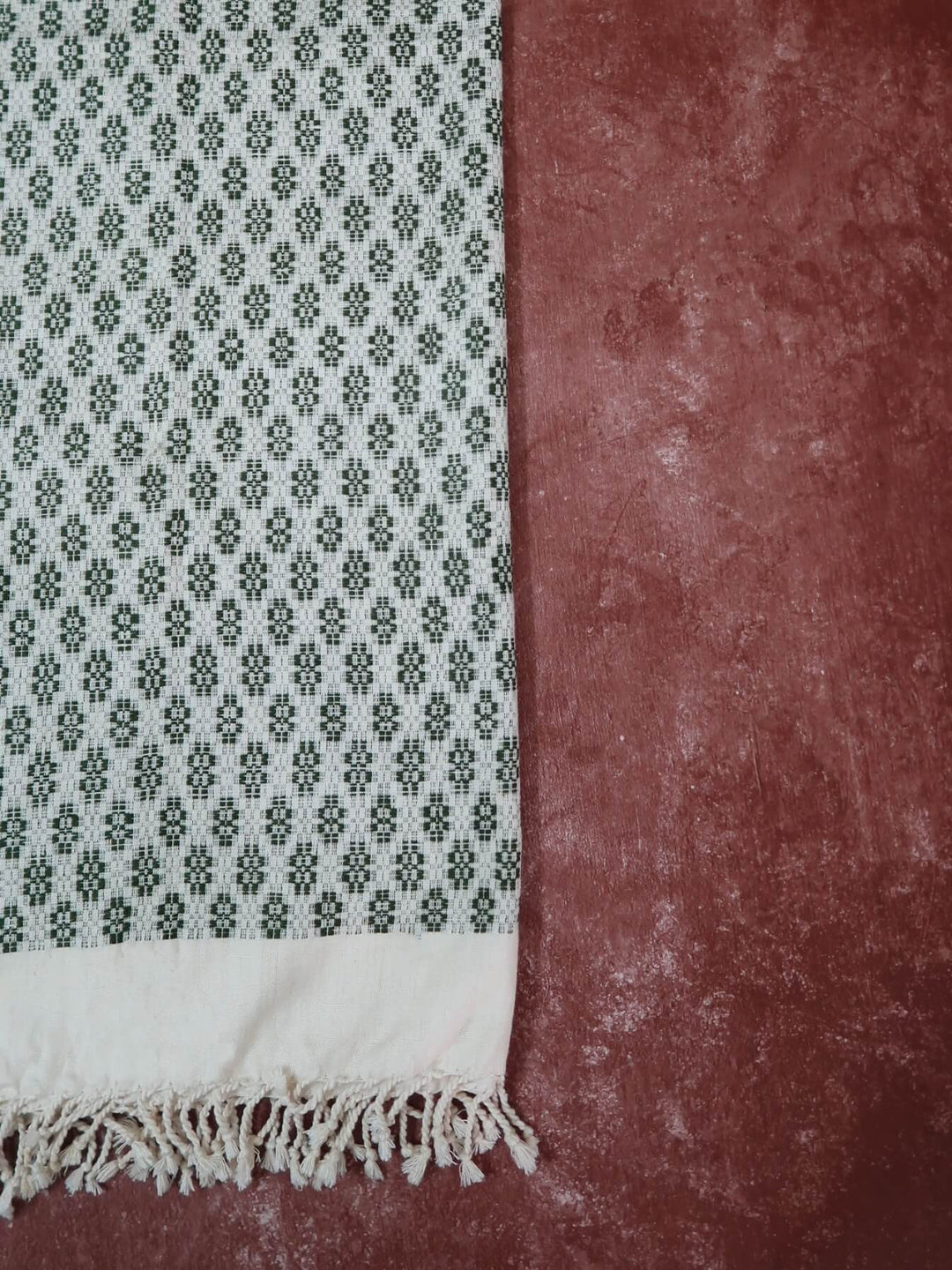 Hunter Green Eri Silk Stole