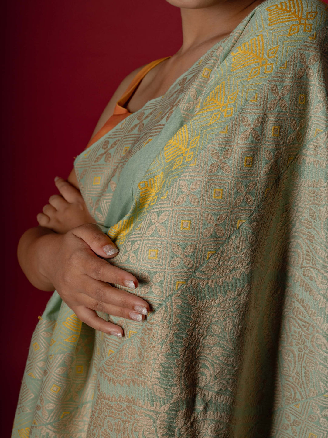 Jade Eri Silk Saree