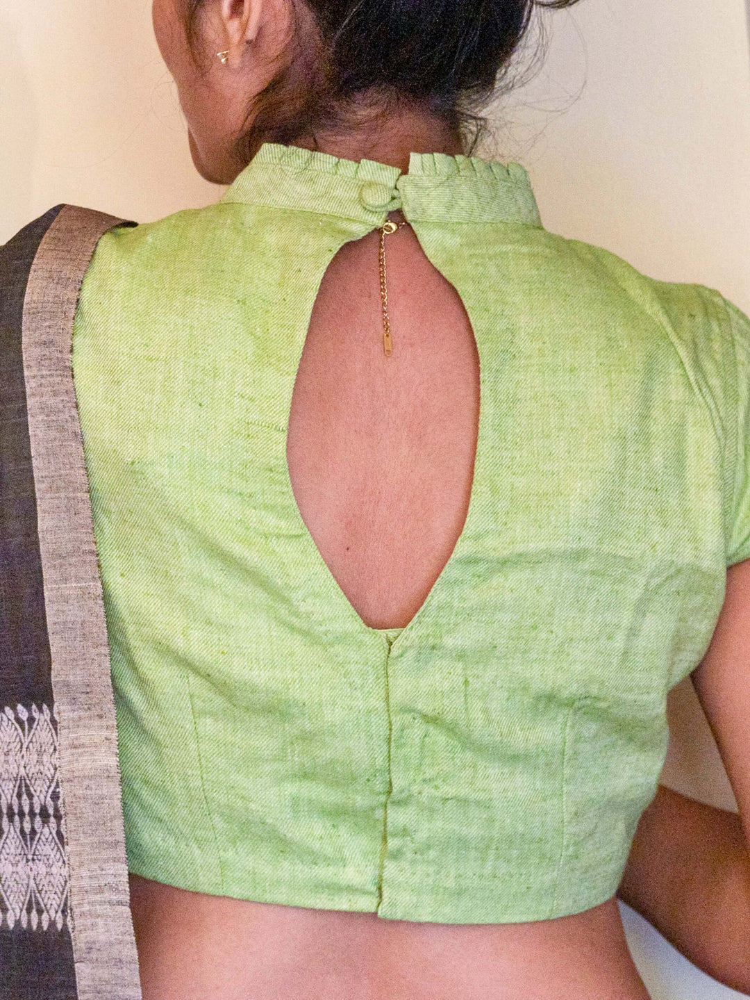 Mahi Silk Blouse - Green