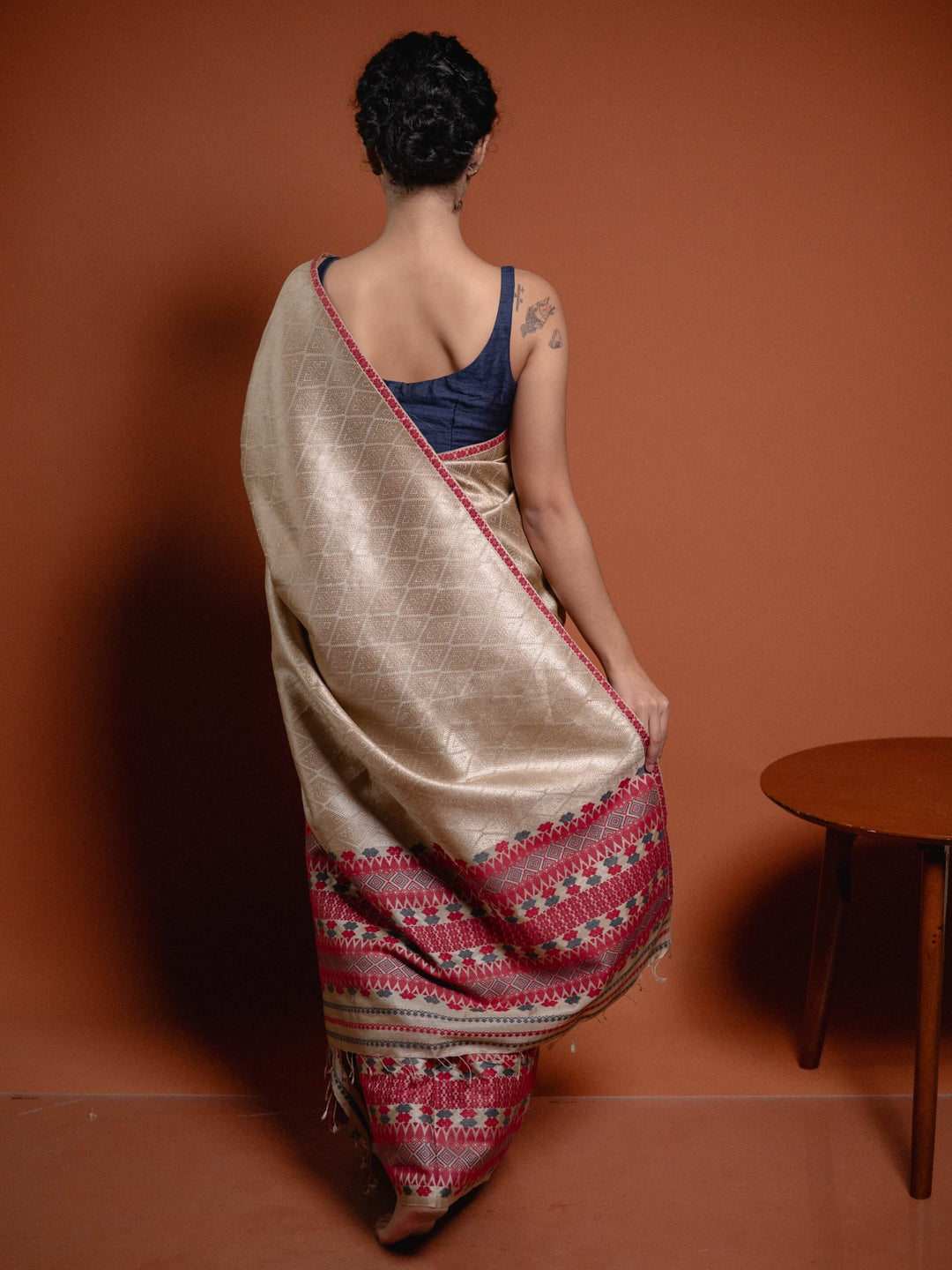 Tussar Muga Silk Mekhela Sador