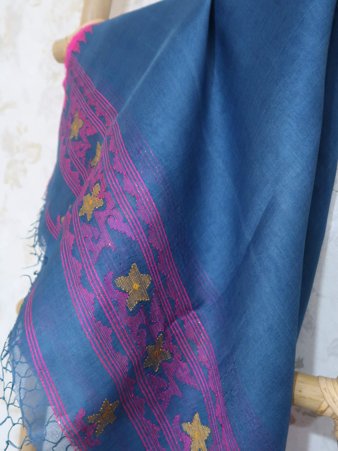 Indigo Mulberry Silk Dupatta