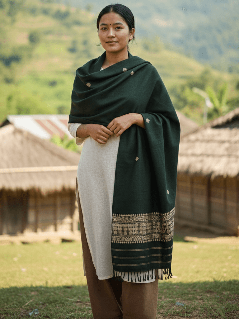 Emerald Cotton Silk Dupatta
