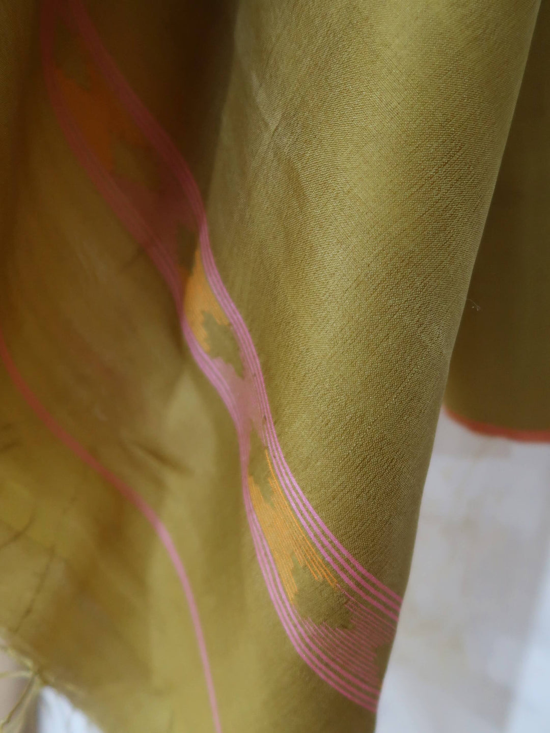 Olive Mulberry Silk Dupatta