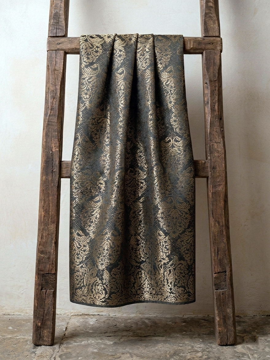 Onyx Eri Silk Blouse Fabric