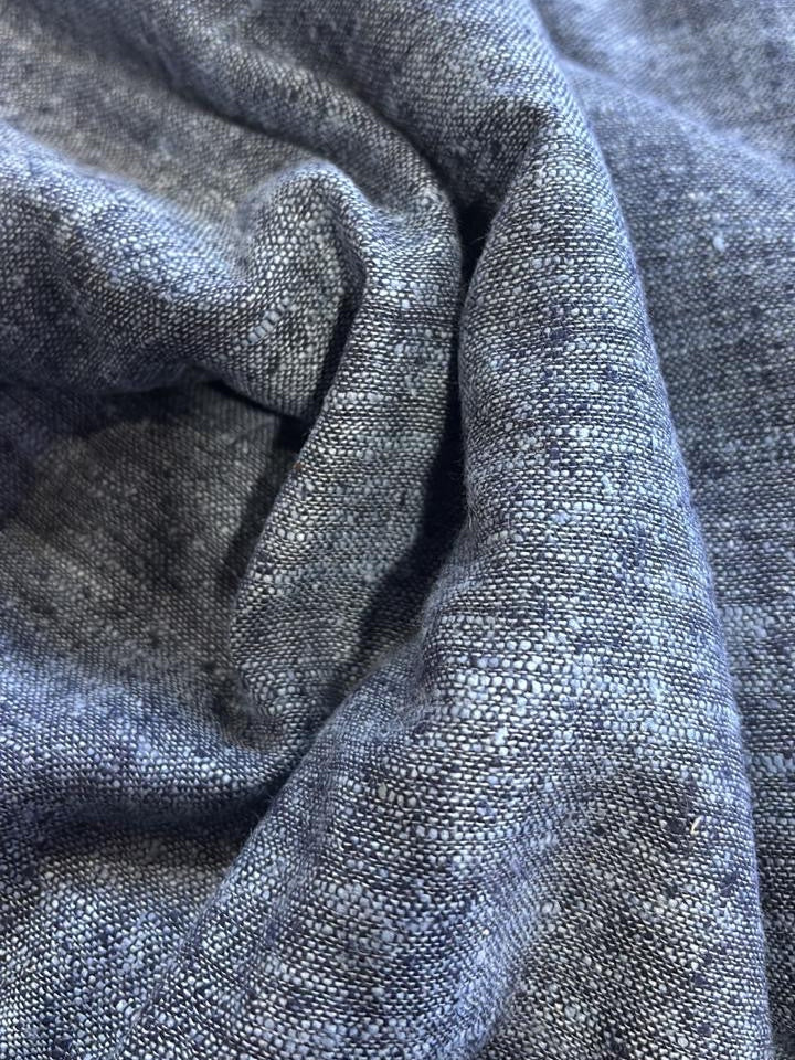 Close-up of textured gray fabric