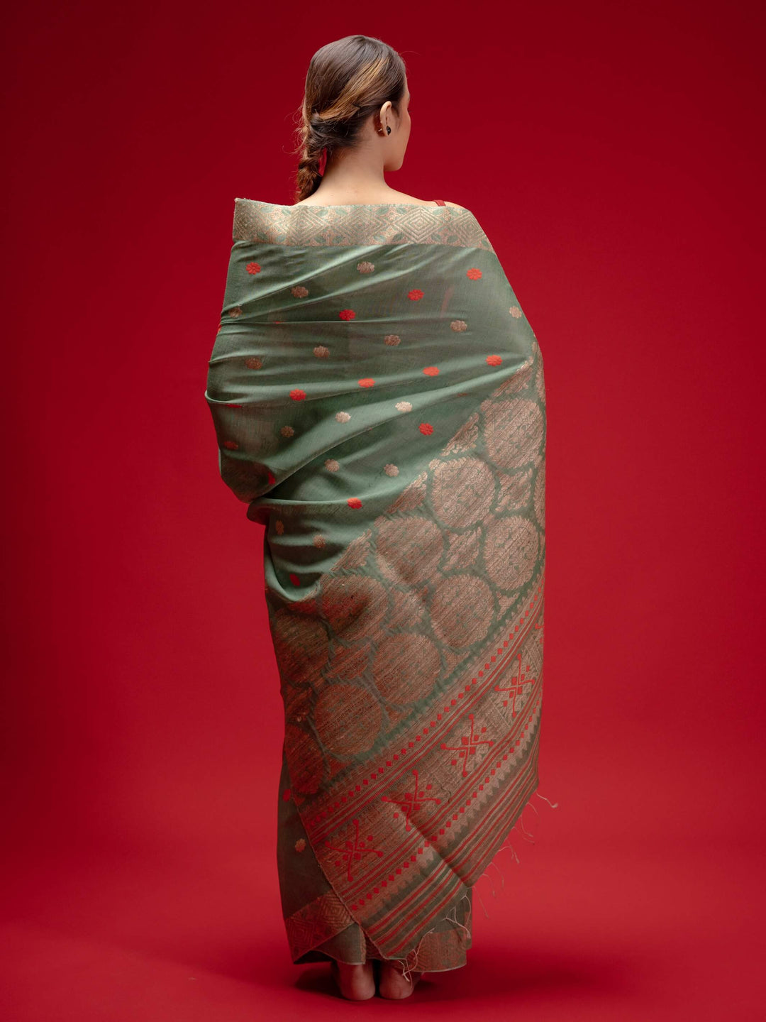 Sage Eri Kesa Paat Silk Saree