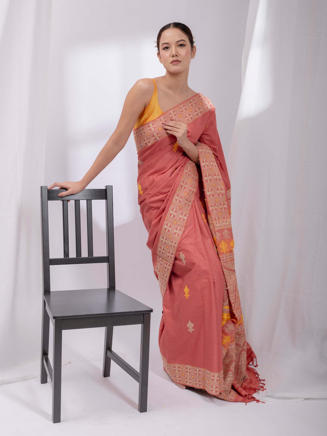 Indian Red Silk Saree