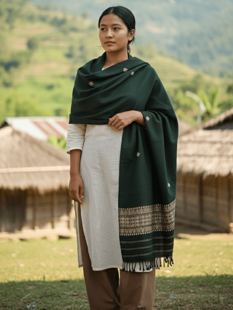 Emerald Cotton Silk Dupatta