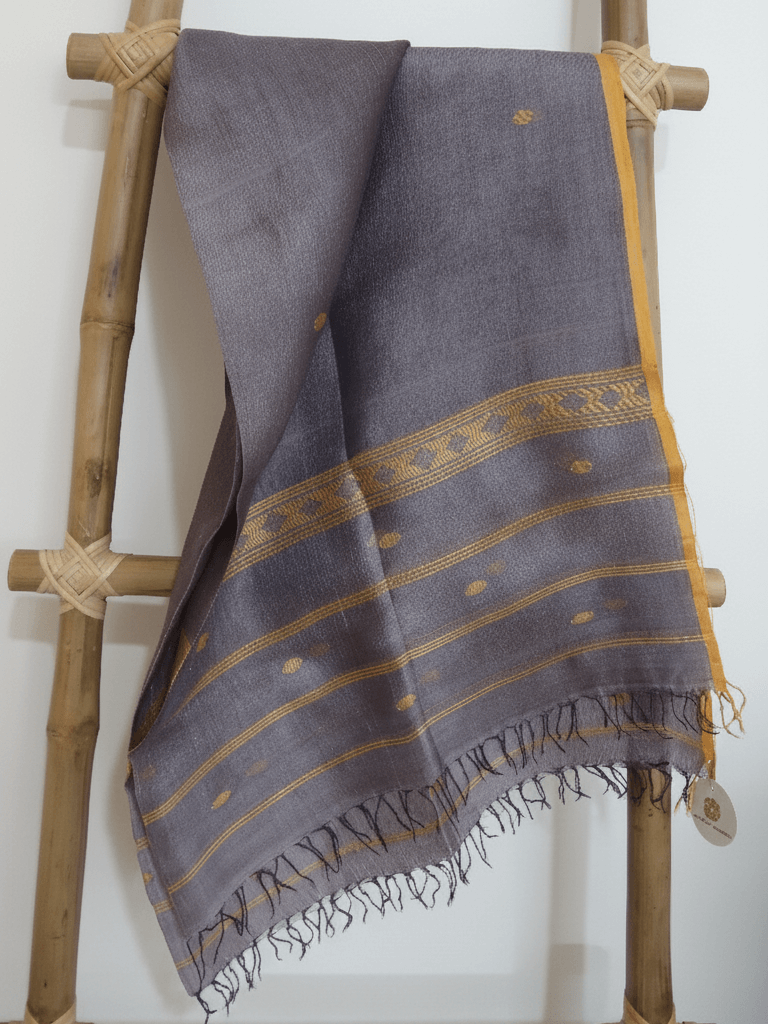 Grey Mulberry Silk Dupatta