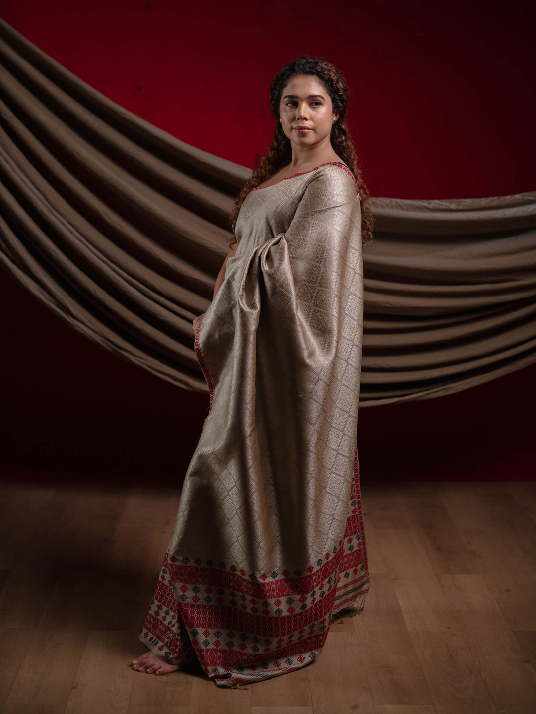 Tussar Muga Silk Mekhela Sador