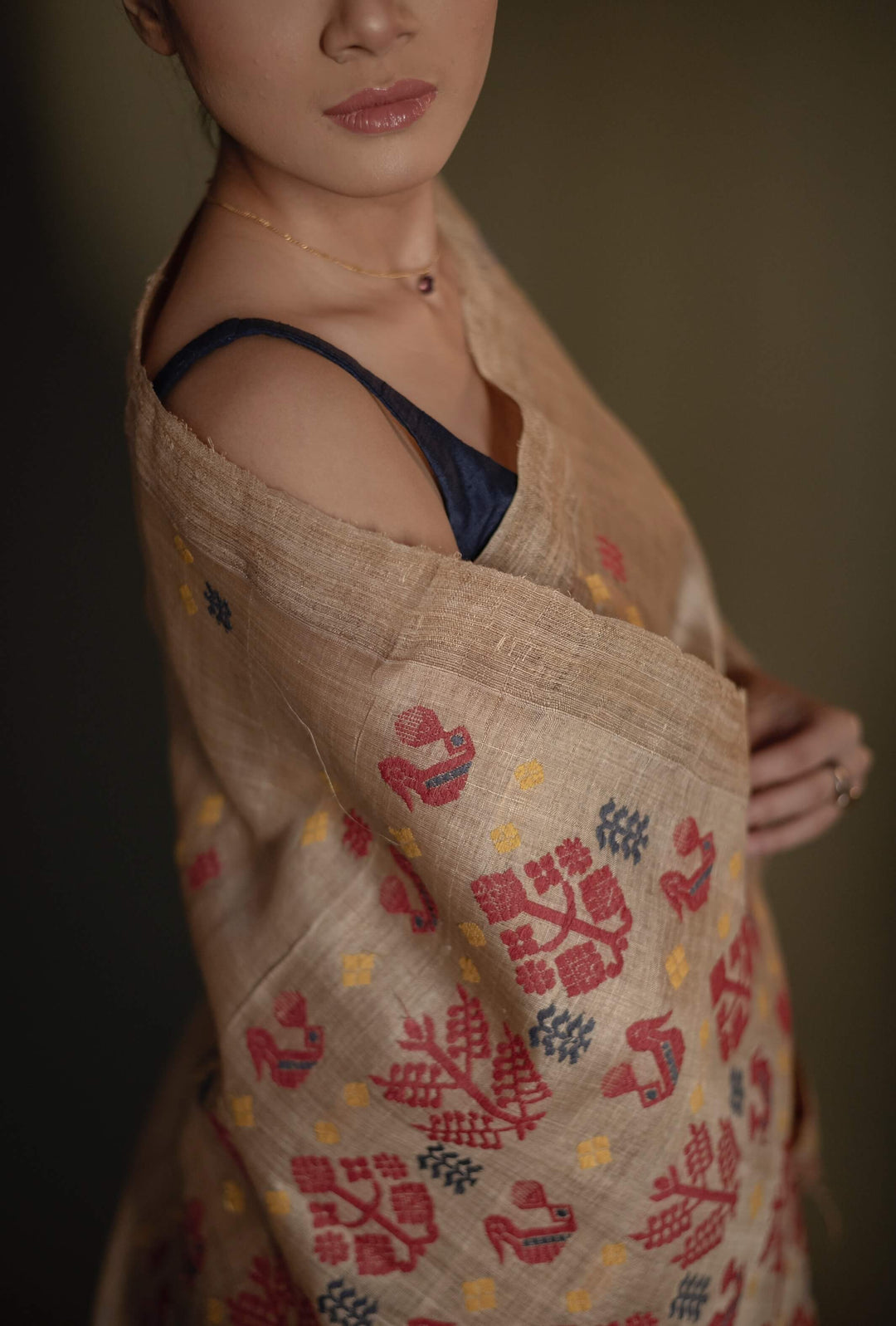 Elakshi Muga Silk Saree