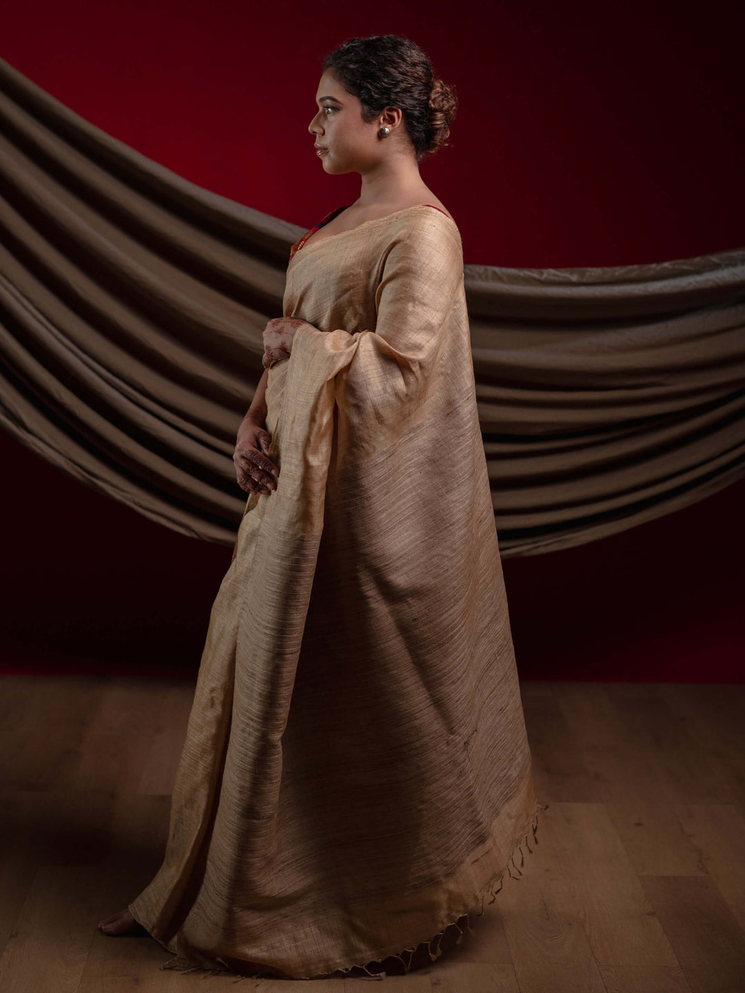 muga silk dress Muga Silk: The Fabric With A Royal Heritage