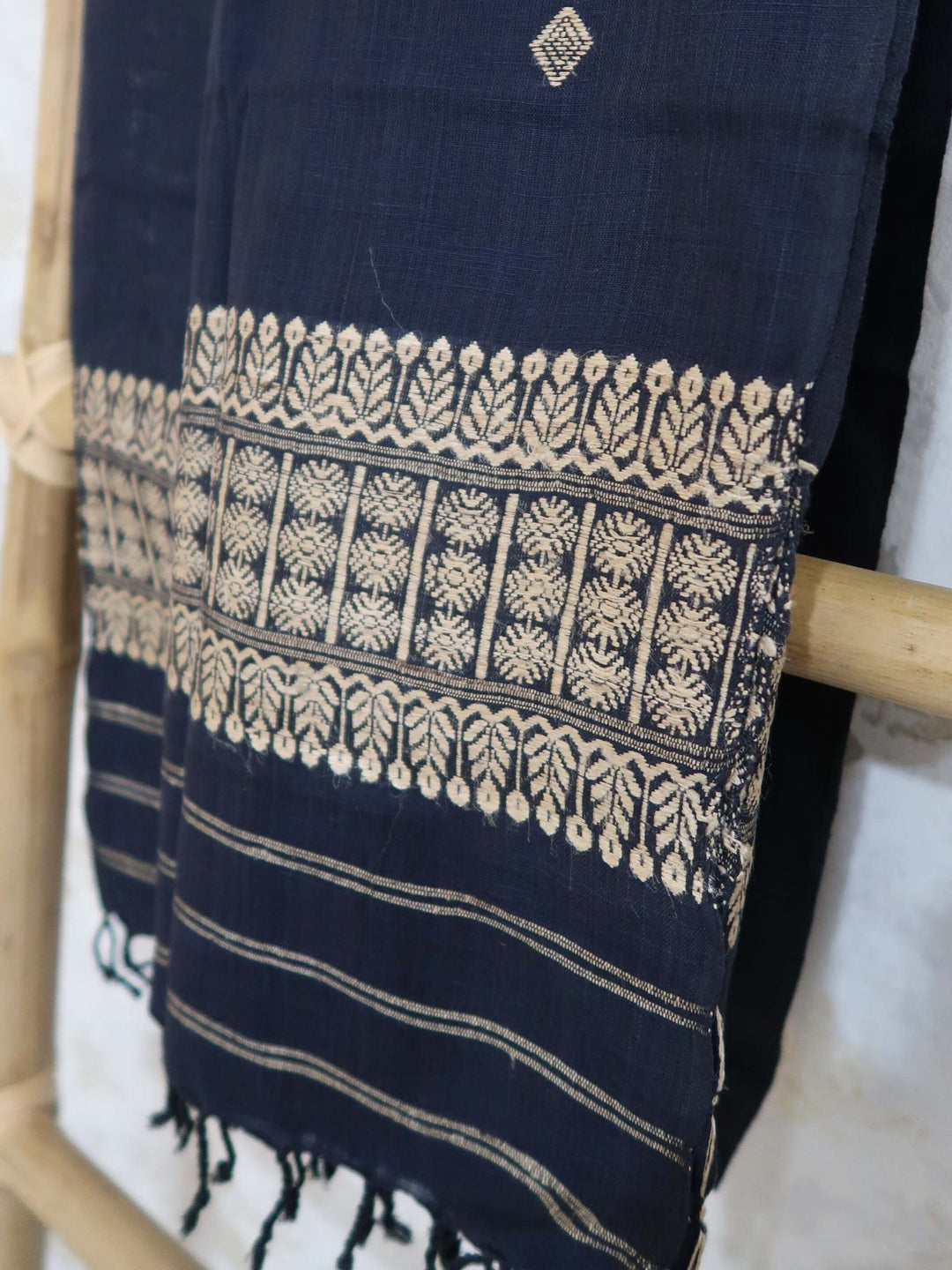 Indigo Cotton Silk Dupatta