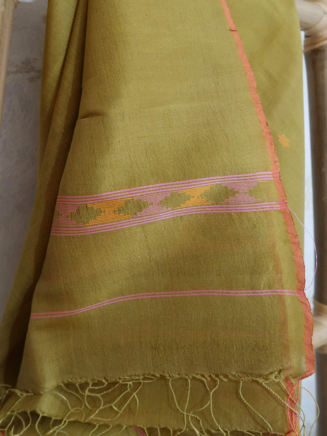 Olive Mulberry Silk Dupatta