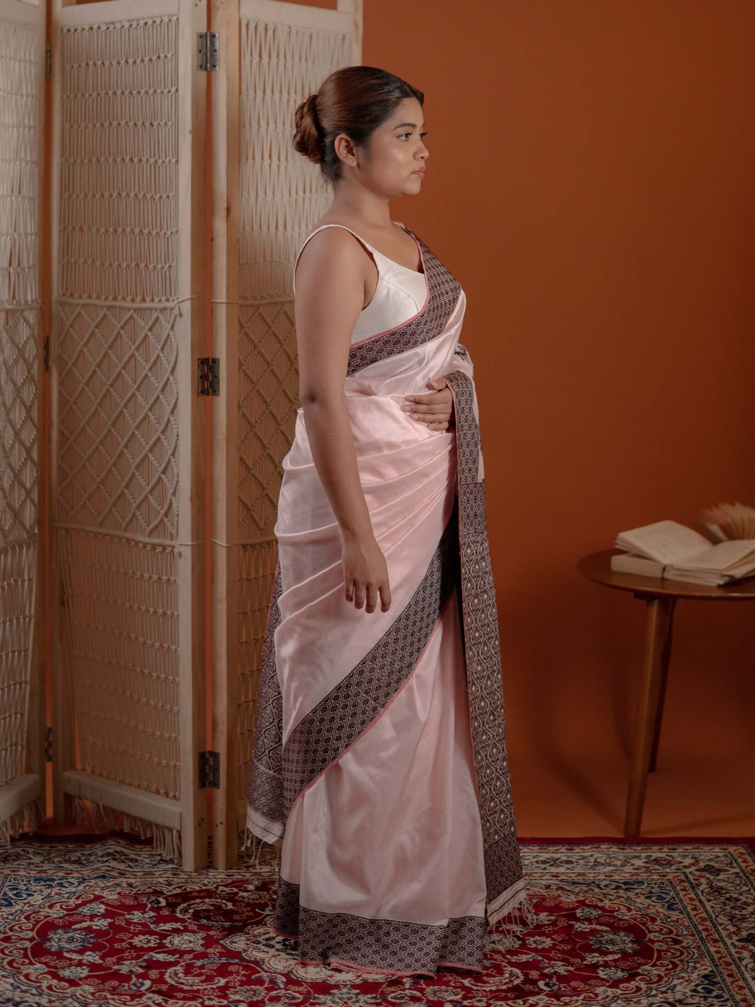 Sakura Pink Paat Silk Saree