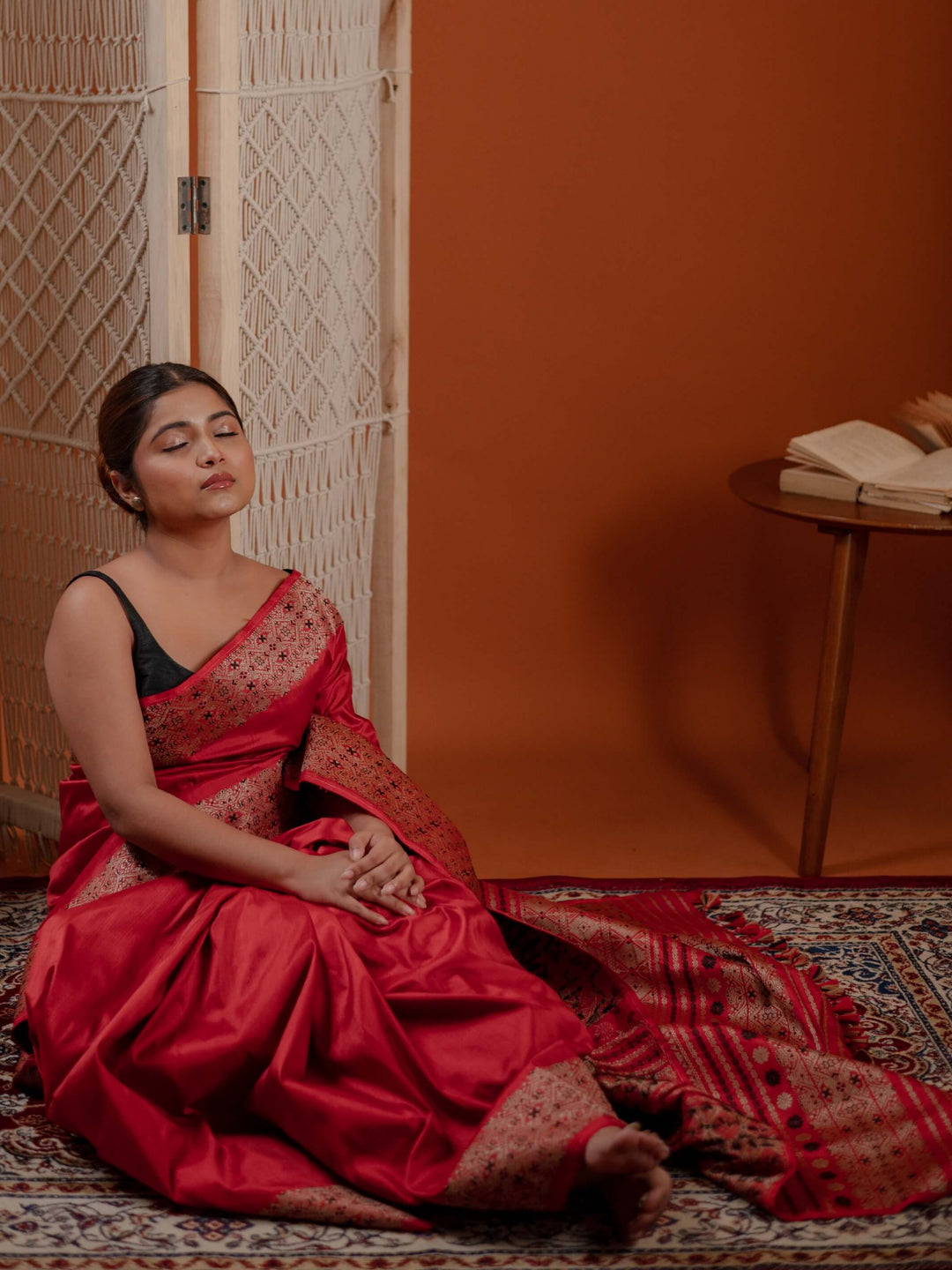 Red Paat Silk Saree