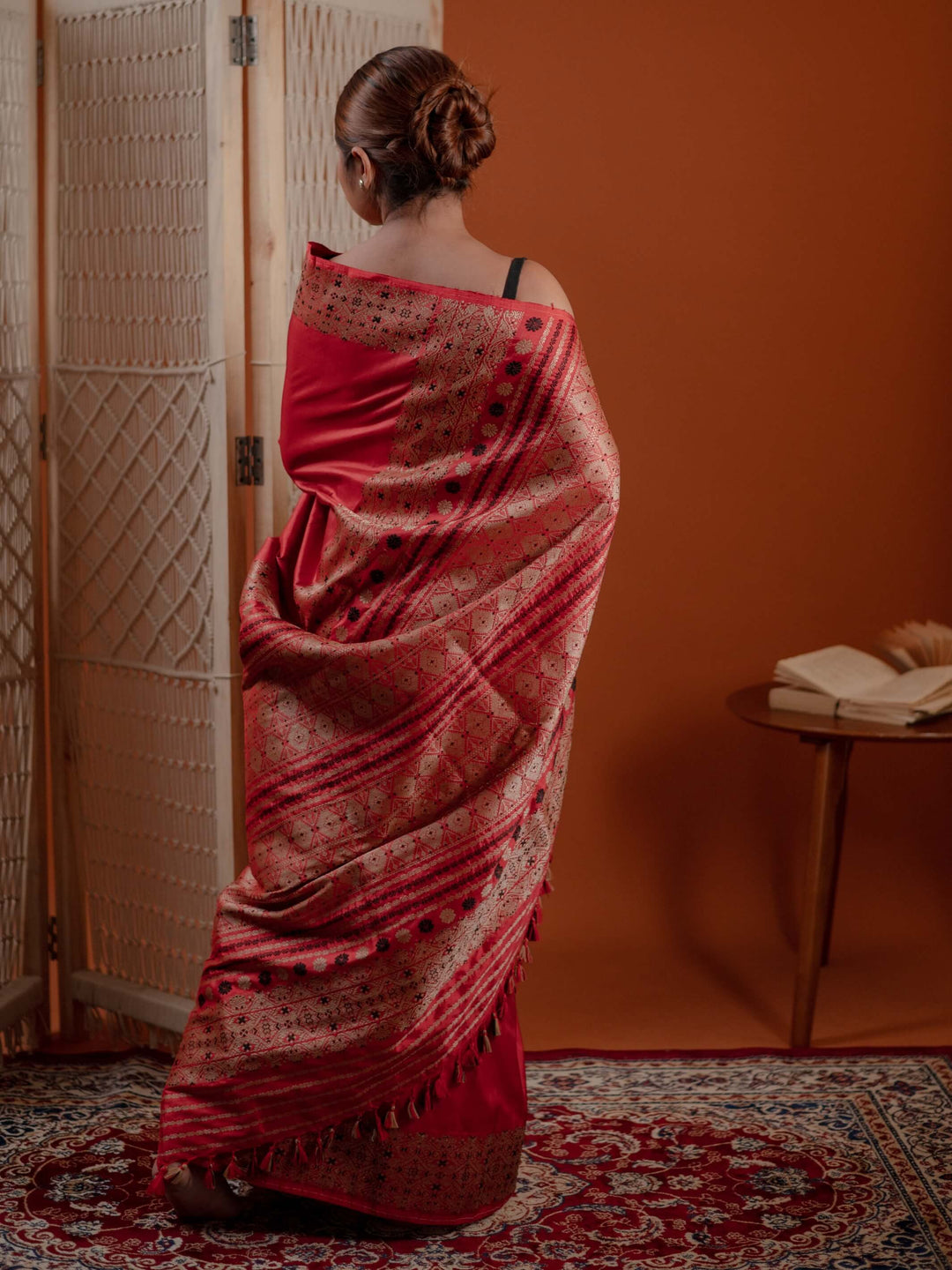 Red Paat Silk Saree