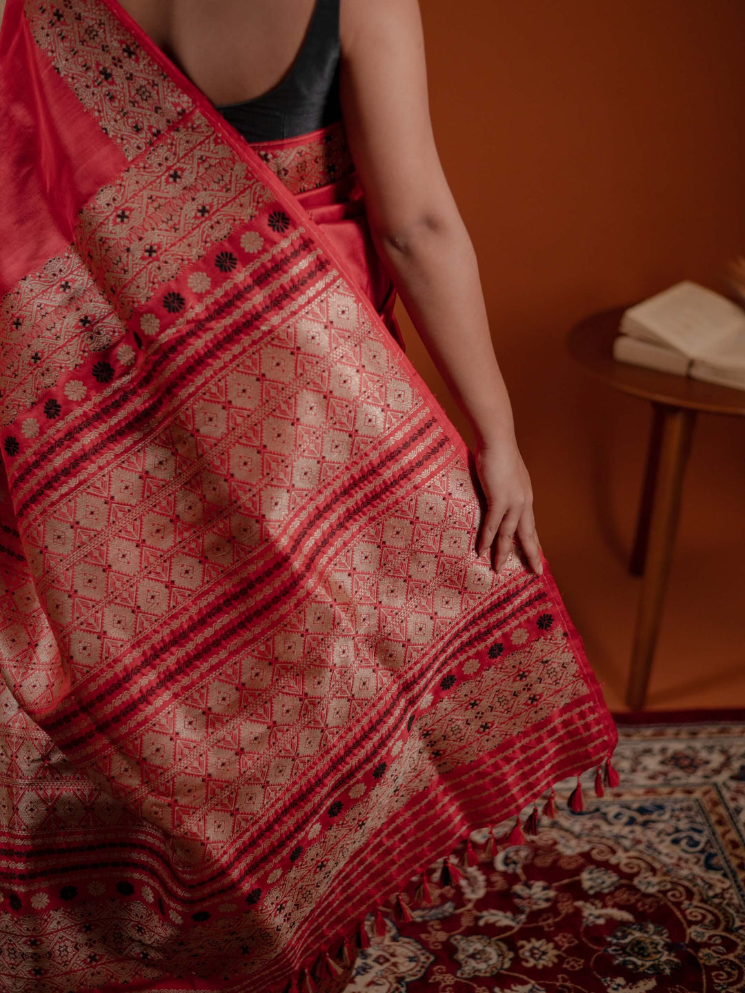 Red Paat Silk Saree
