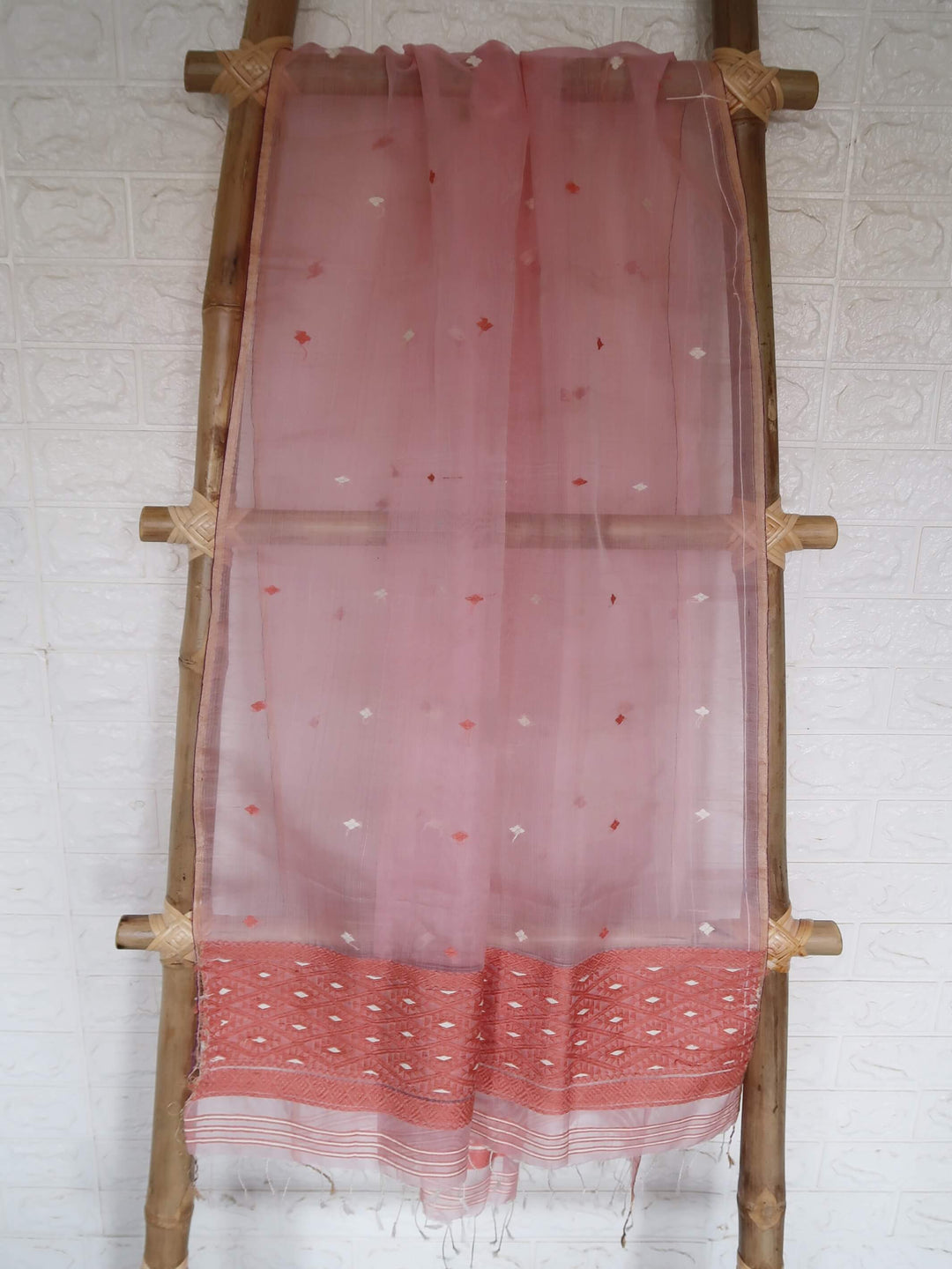 Pink Mulberry Silk Dupatta