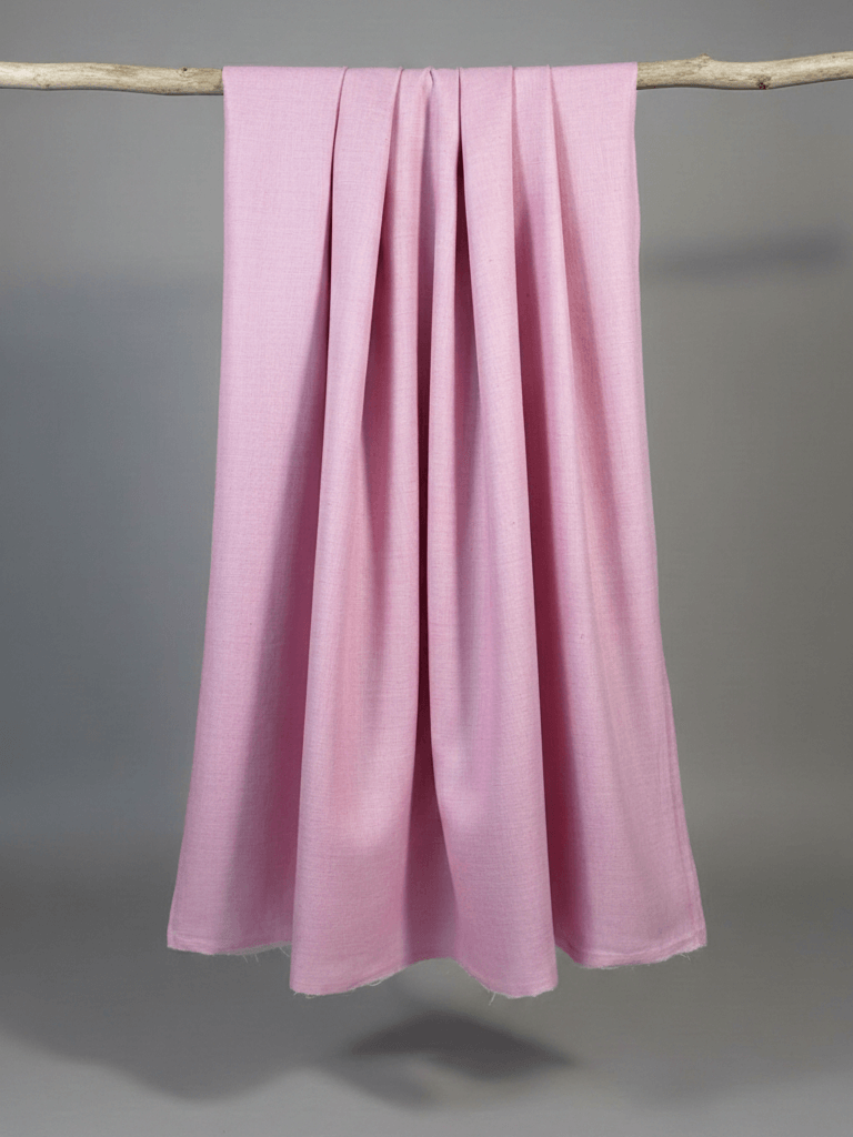 Pink Eri Silk Modal Fabric