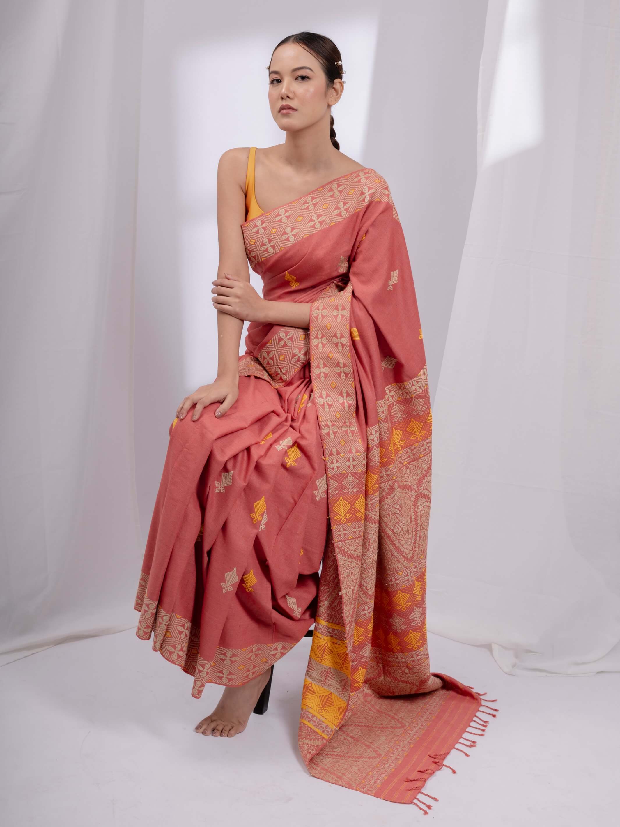 Ahimsa silk wedding sarees best sale