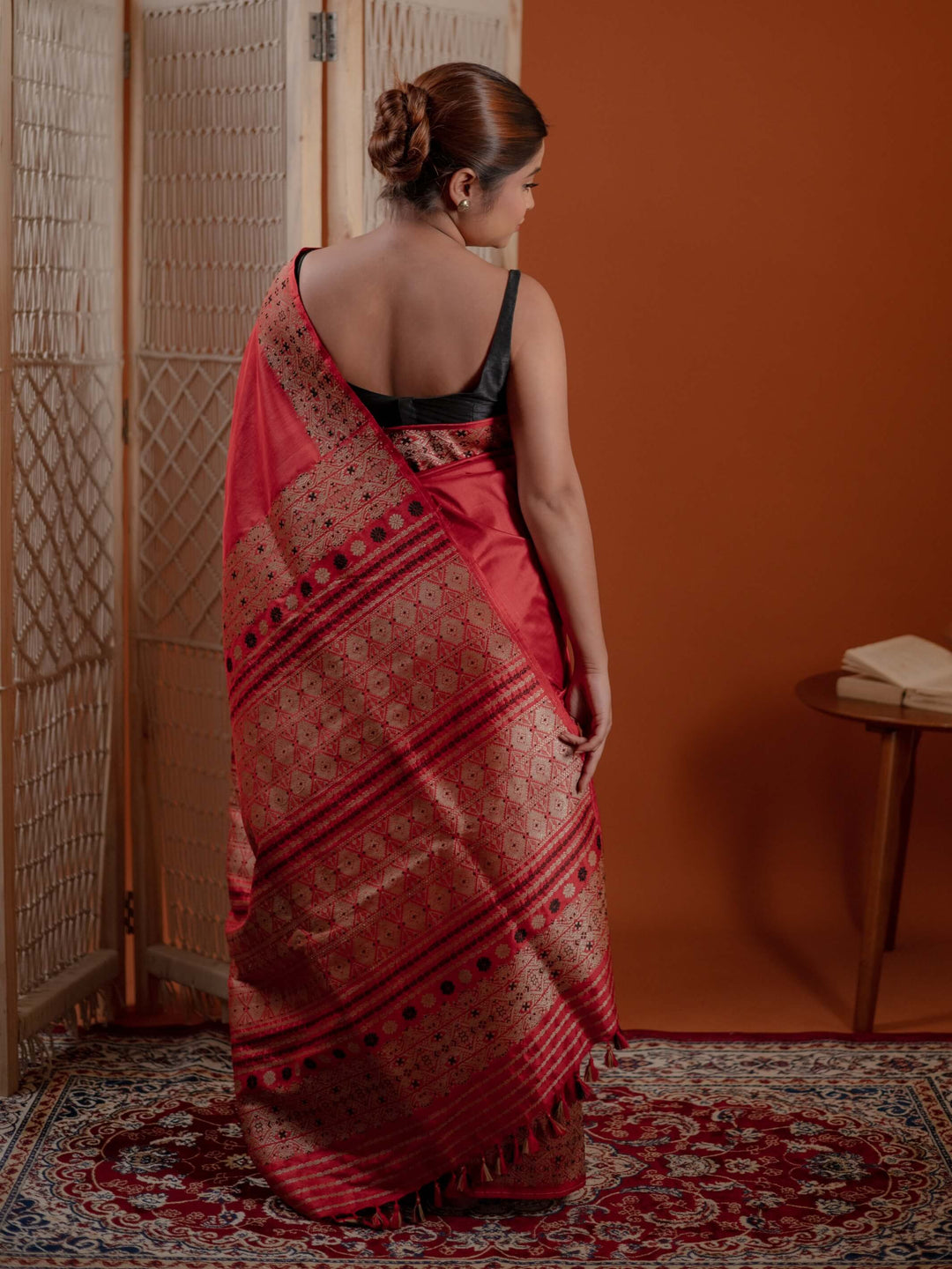 Red Paat Silk Saree