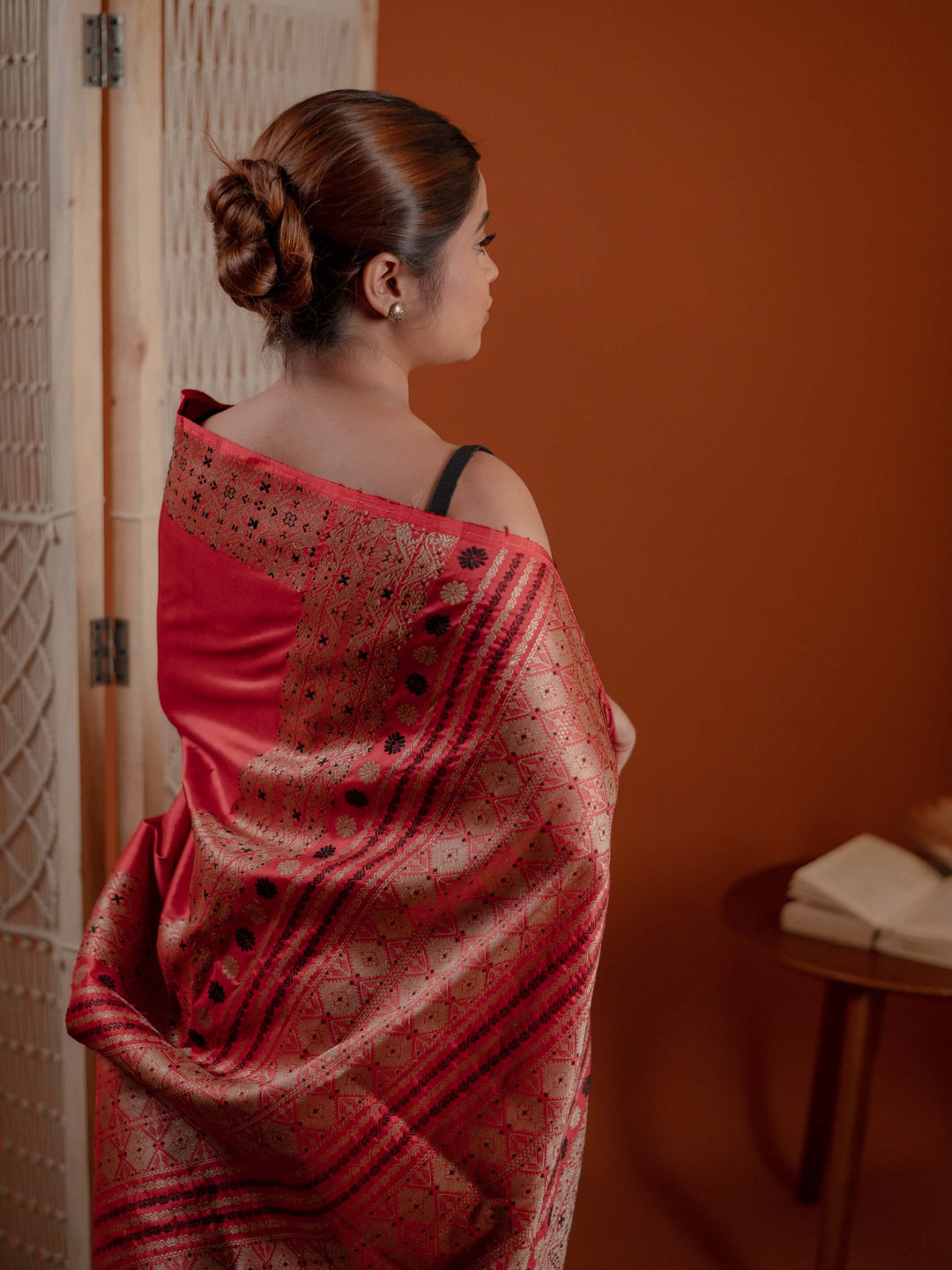 Red Paat Silk Saree