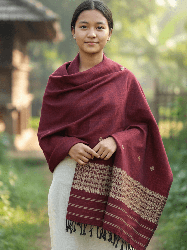 Ruby Cotton Silk Dupatta