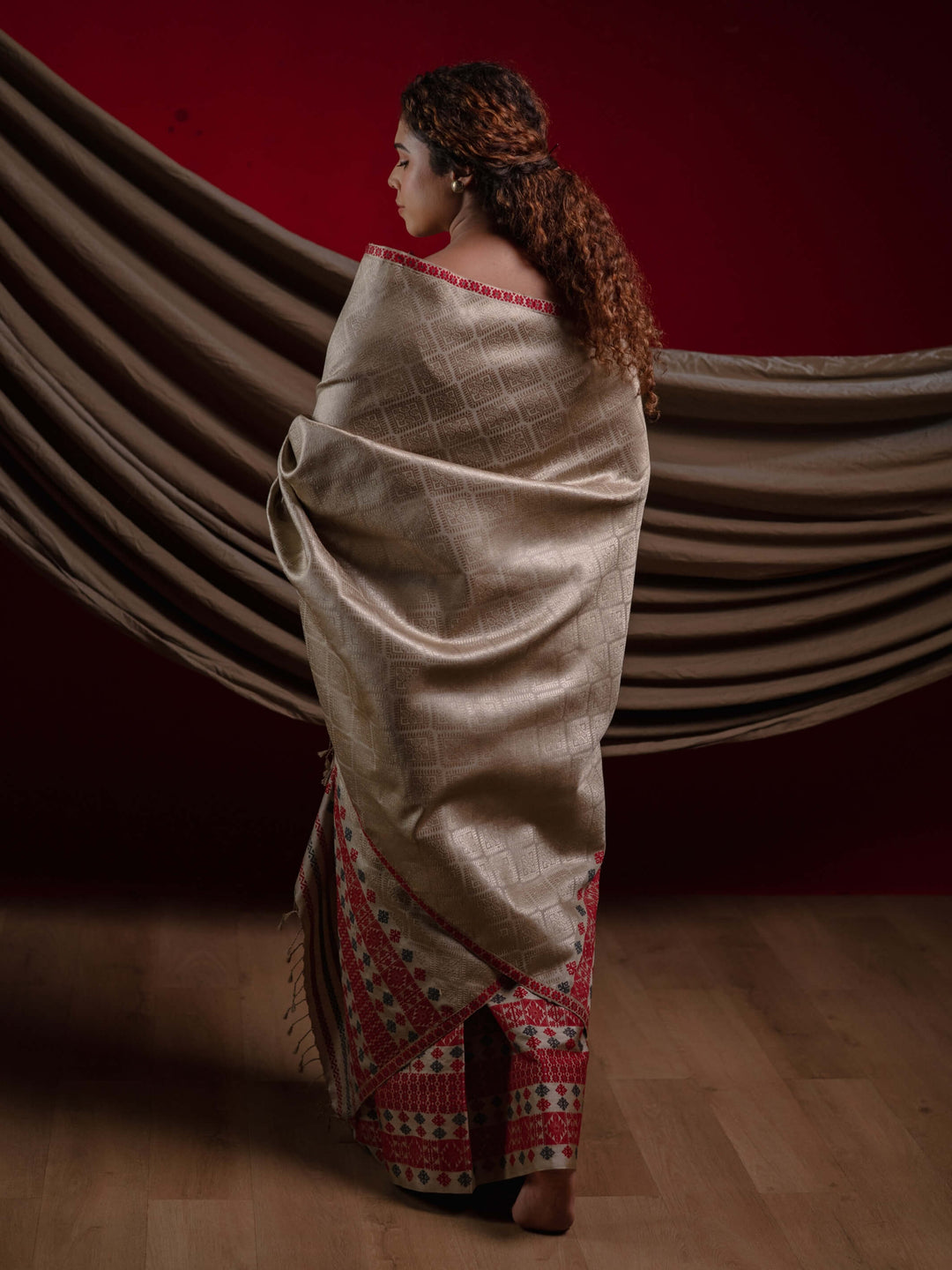 Tussar Muga Silk Mekhela Sador