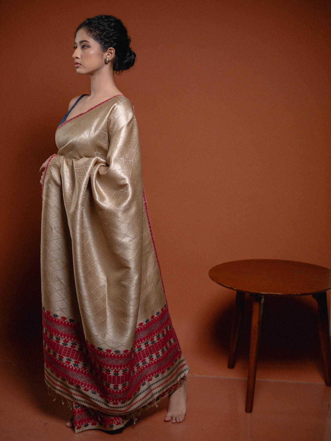 Tussar Muga Silk Mekhela Sador