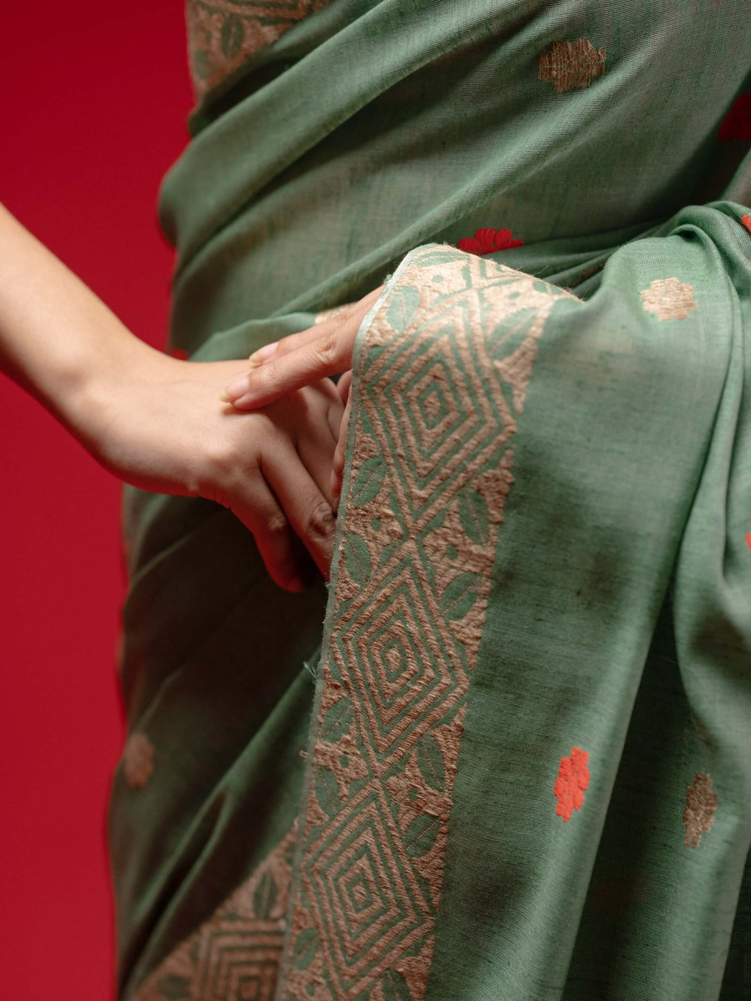 Sage Eri Kesa Paat Silk Saree