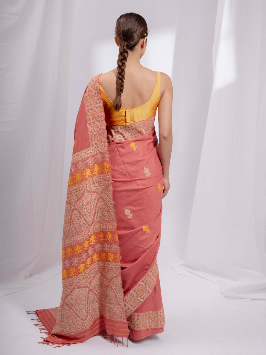 Indian Red Silk Saree