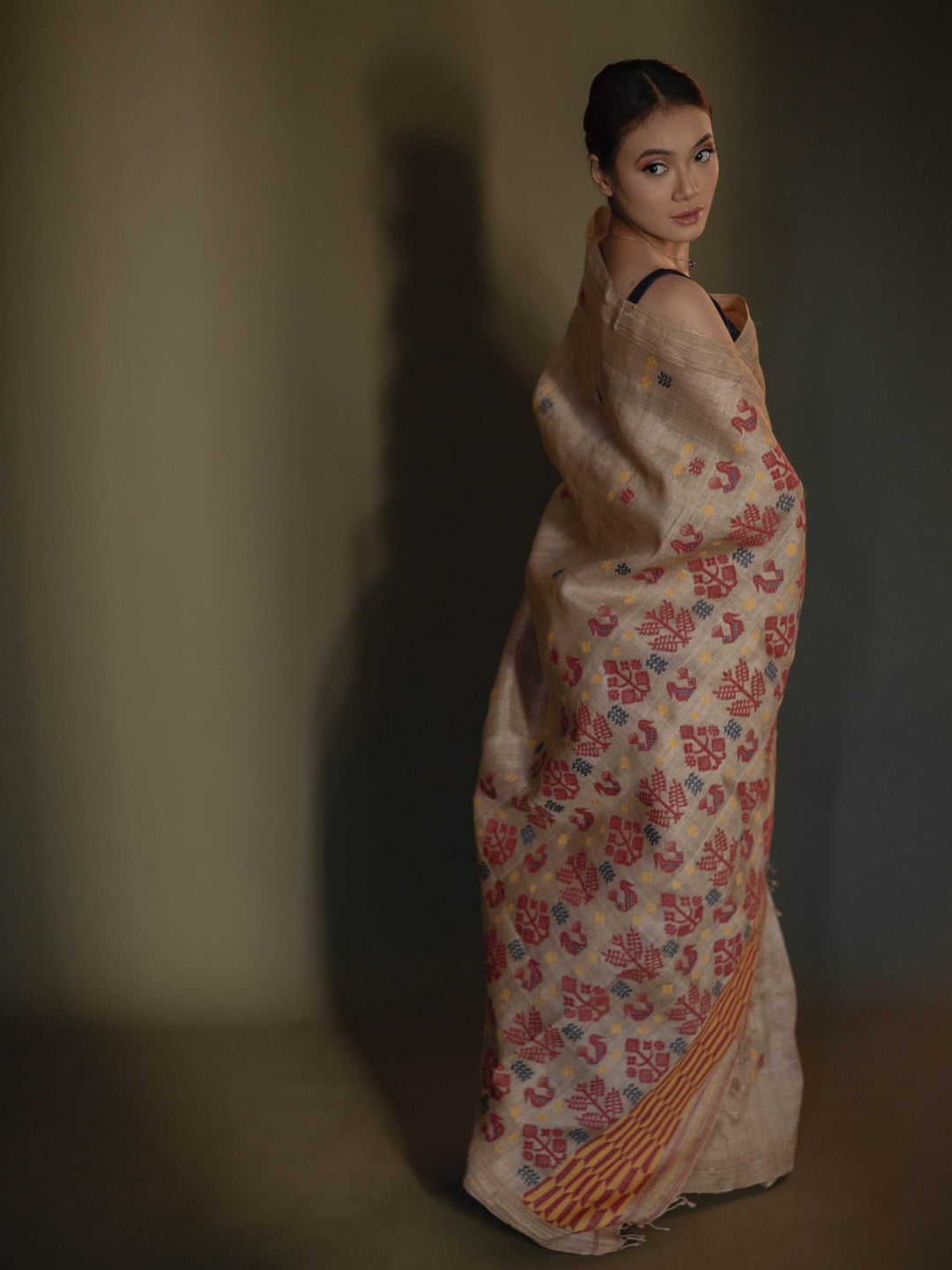 Elakshi Muga Silk Saree