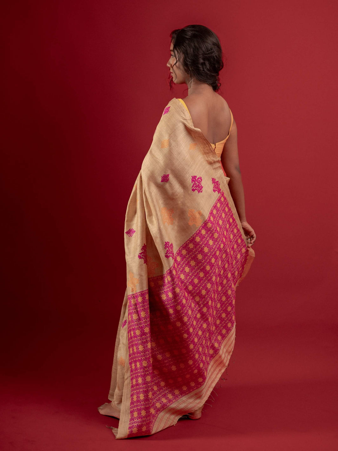 Dhumra Muga Silk Saree