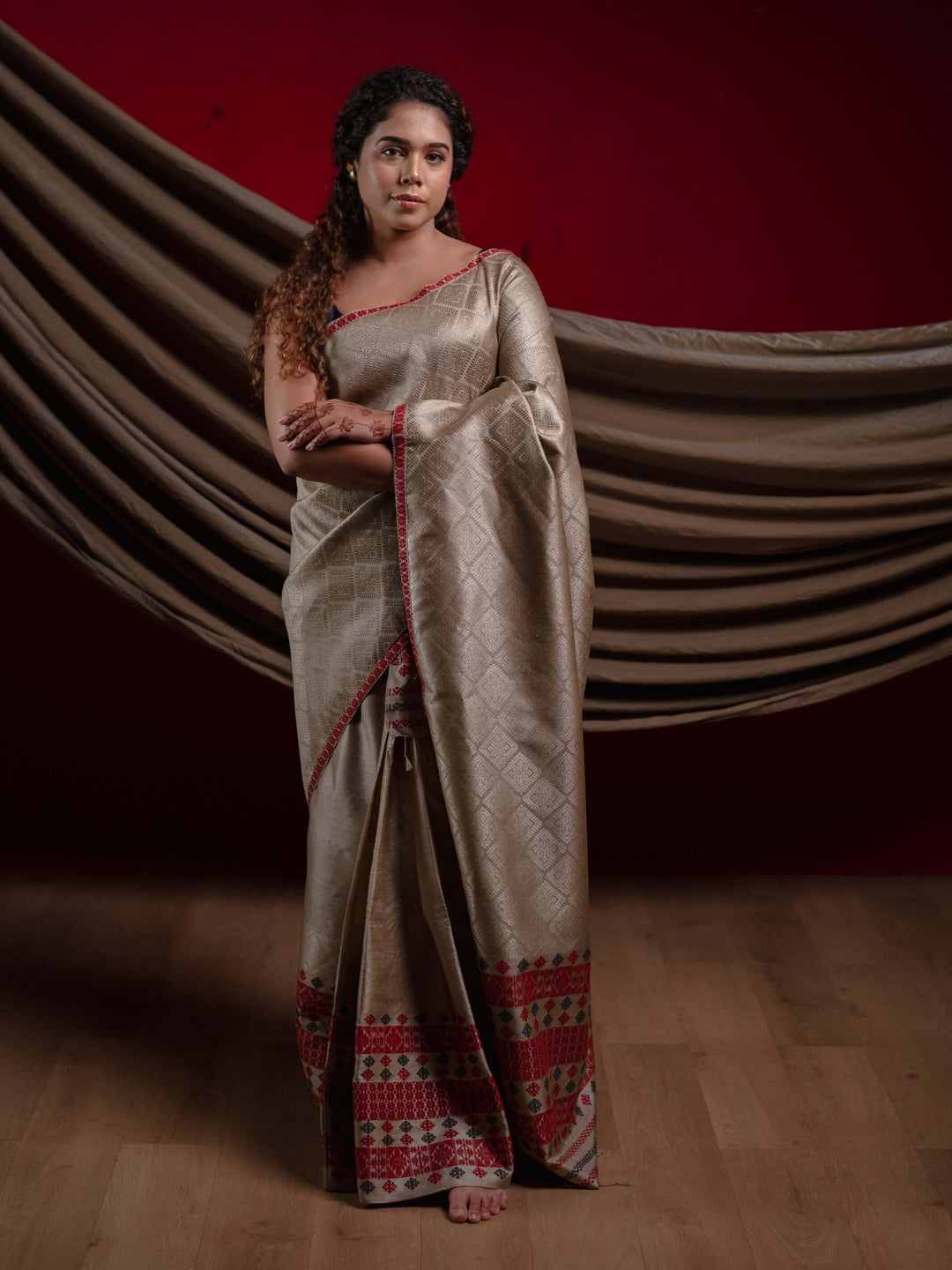 Tussar Muga Silk Mekhela Sador