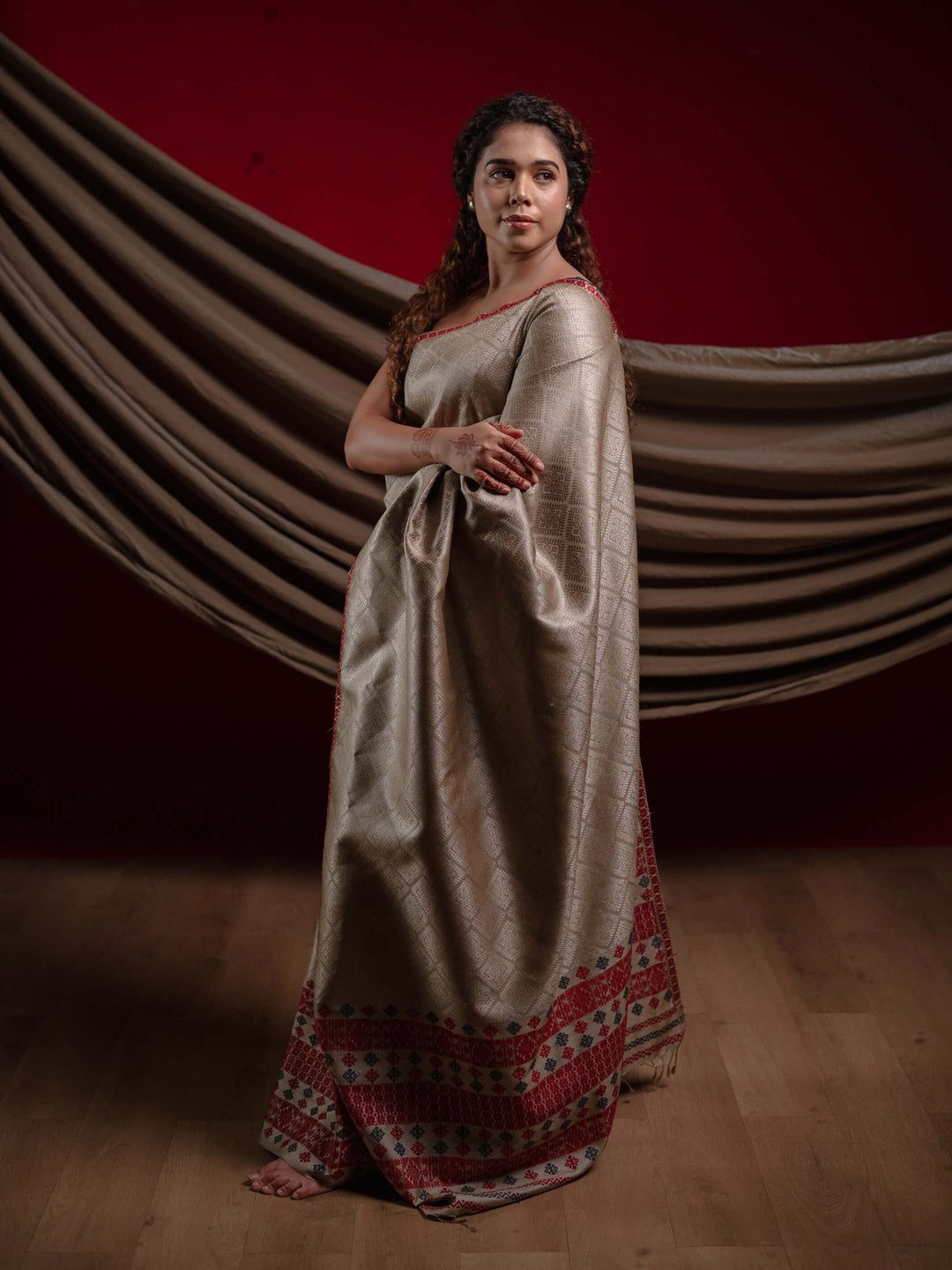 Tussar Muga Silk Mekhela Sador