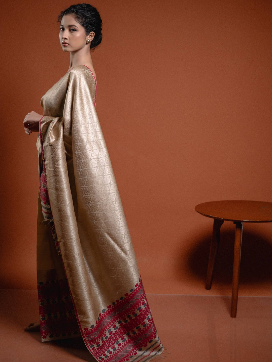 Tussar Muga Silk Mekhela Sador