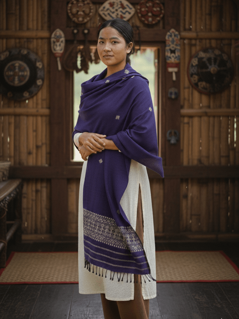Violet Cotton Dupatta