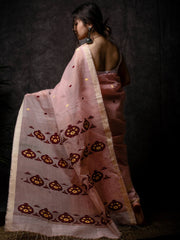 Blush Kesa Paat Silk Saree