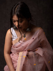 Blush Kesa Paat Silk Saree