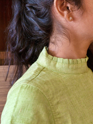 Mahi Silk Blouse - Green