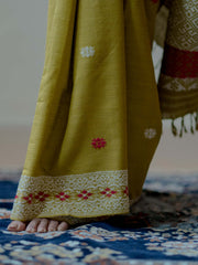 Chatreuse Eri Silk Saree
